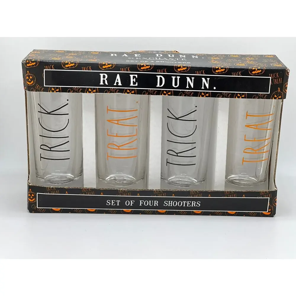 Trick Treat Shot Glasses, Rae Dunn Shot Glasses